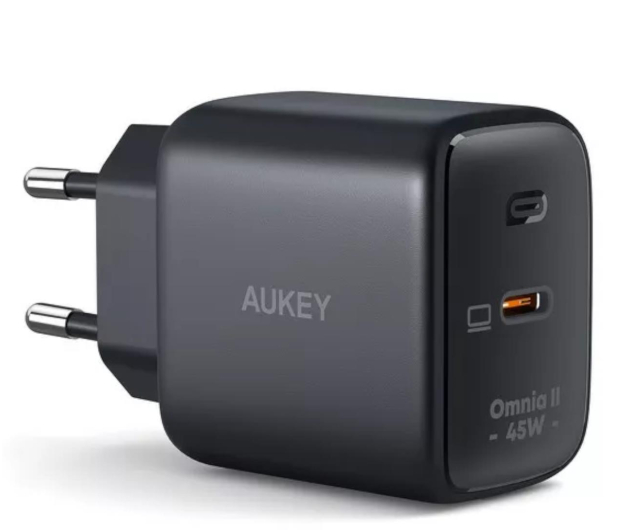 Aukey Ładowarka GaN 45W USB-C PD - 1220059 - zdjęcie